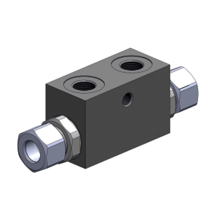 Válvula Antiretorno doble pilotada  K-DPCLV-38-12L 3/8 30L/M 350bar