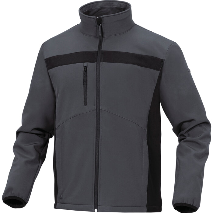 Chaqueta de Softshell (Talla M/Gris-Negro)