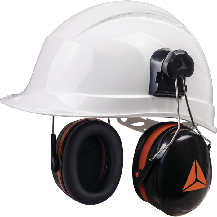 Coquillas Antiruido Para Casco de Obra - Snr 30 Db (Ajustable/Negro)