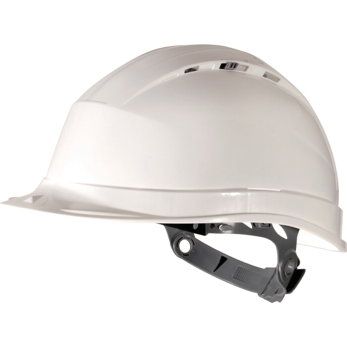 Casco de Obra Ajustable Por Corredera (Ajustable/Blanco)