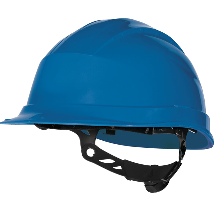 Casco de Obra Ajustable Por Sistema Rotor (Ajustable/Azul)