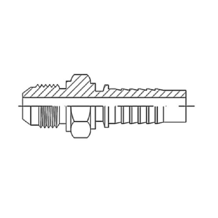 Macho Fijo R-9 1 5/16 Tubo 3/4 JIC