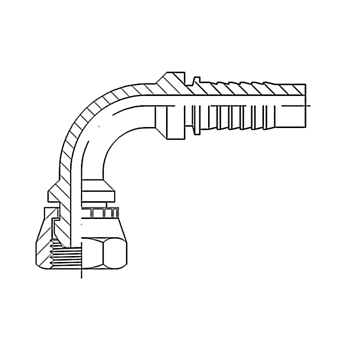 Codo 90º 5/8 Tubo 5/8 BSP/GAS