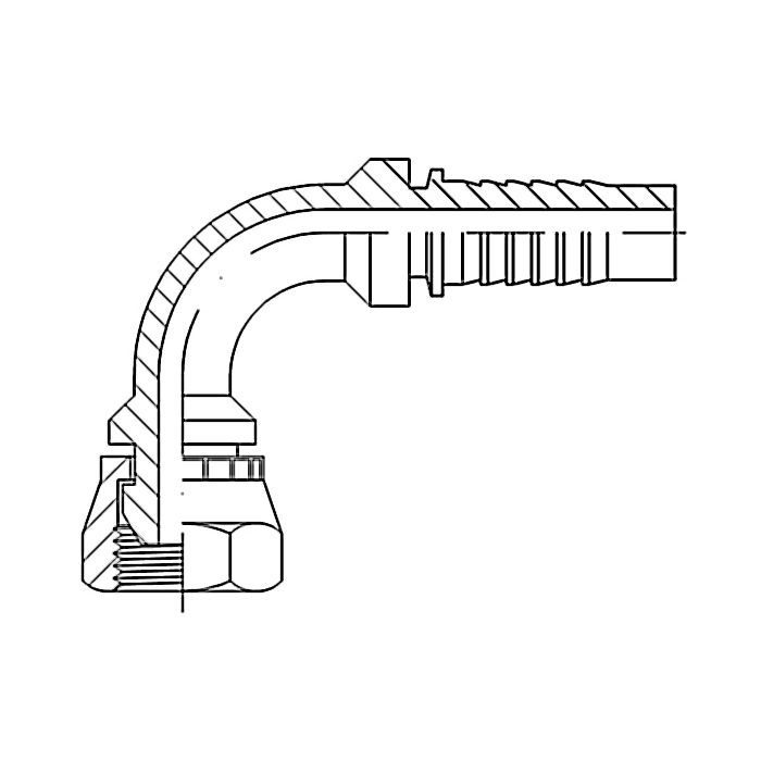 Codo 90º 2 Tubo 1 1/4 BSP/GAS