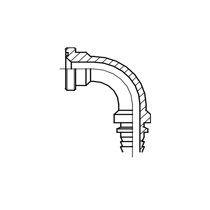 PLATINA CODO  90º R-9 31,7 TUBO 1/2