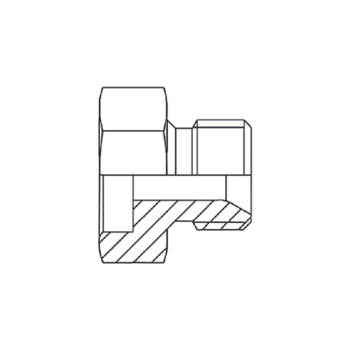 Unión Macho Soldable 3/8 Hexag. Anclaje