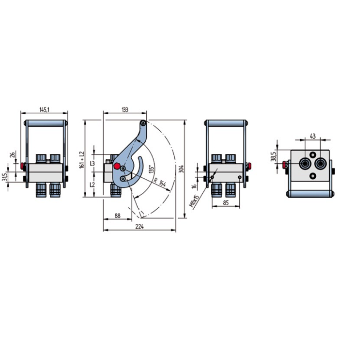 Enchufe PSQ Multi-2 Parte Móvil 1/2