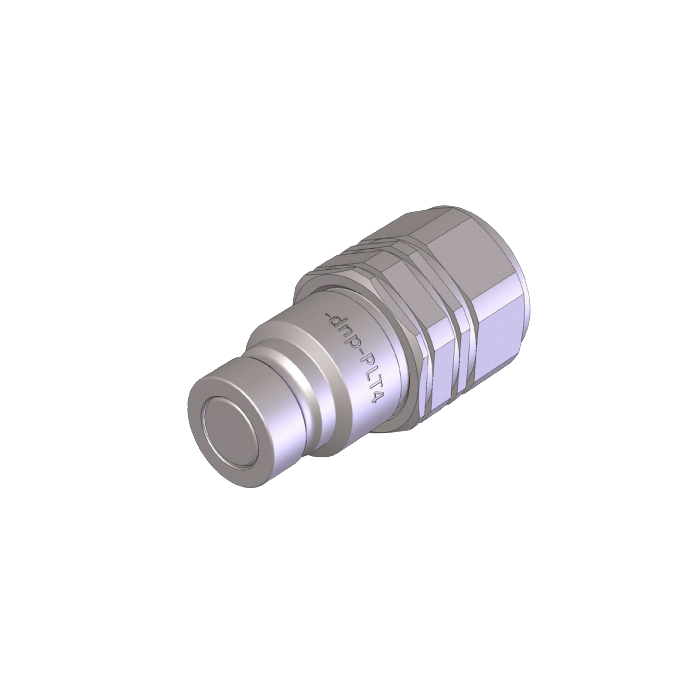 Enchufe PLT4 1 1/16 R Macho Plano 