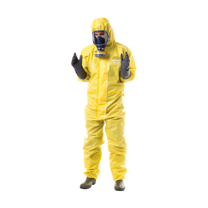 Buzo desechable de Polipropileno/Polietileno. Protección Biológica. Antiestatico. Particulas Radioact Talla L