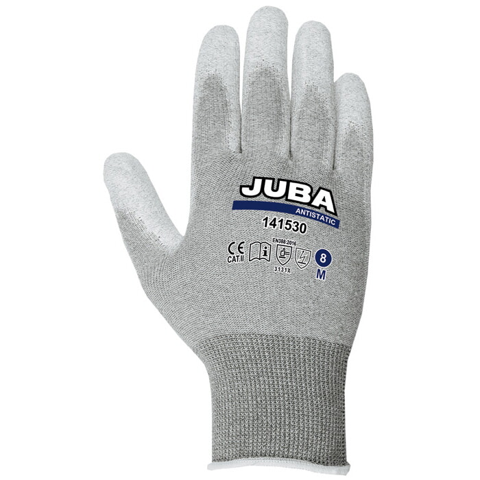 Guante Nylon/Fibra Carbono con Palma Recubierta de Pu. Talla 11