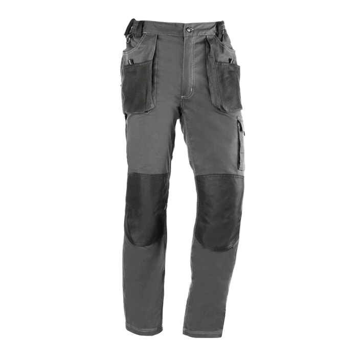 Pantalón Multibolsillos. Color Gris/Negro. Talla XS