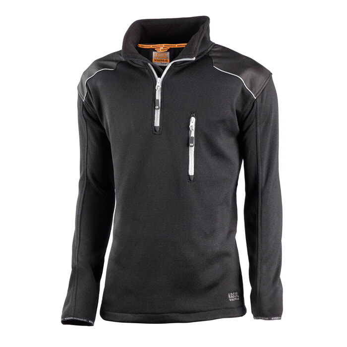 "Columbus" Jersey con Refuerzos. Color Negro. Talla XXL