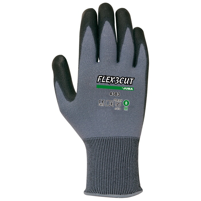 "Flex 3 Cut" Guante de Nylon/Abratex con Palma Pu. Talla 10