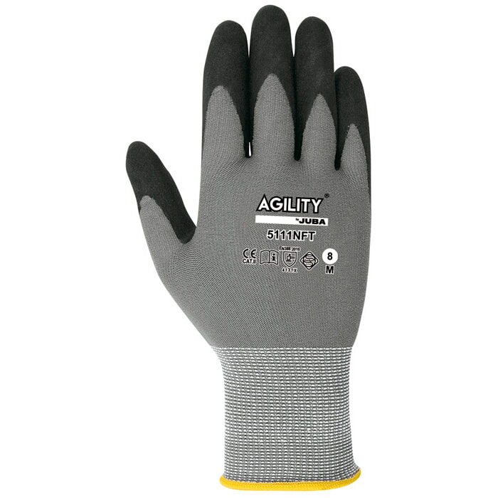 "Agility®" Guante Poliester/Algodón Recubierto de Nitrilo Foam en la Palma. Talla 9