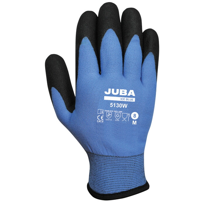 Guante Sin Costuras de Nylon con Interior de Vulrizo y Recubrimiento de Pvc. Talla 10