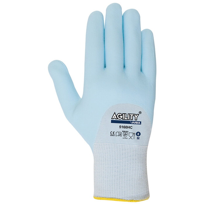 "Agility®" Guante de Nylon Recubierto en Palma y Medio Dorso de Nitrilo Foam. Talla 10