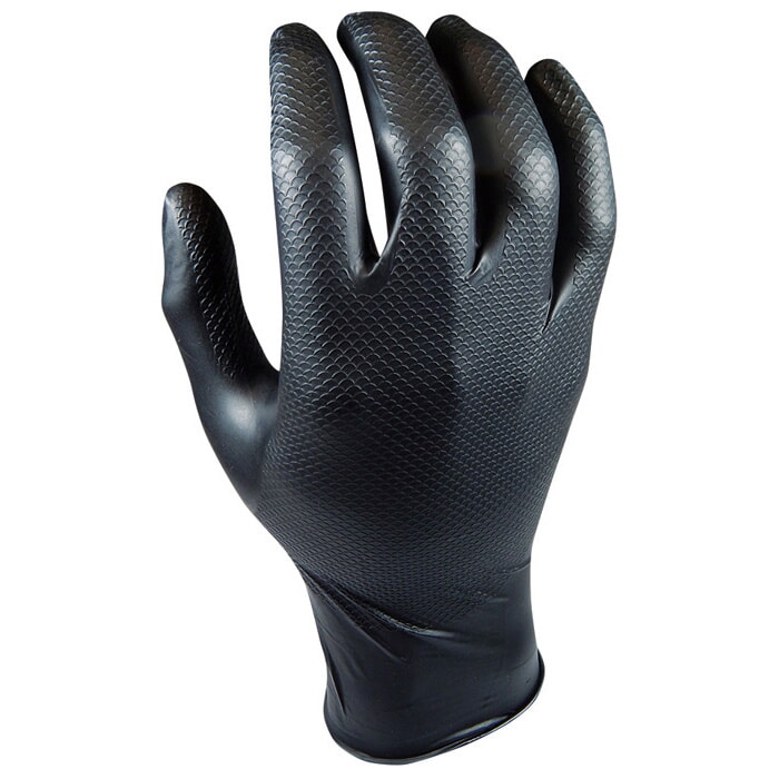 Gripazz Guante Nitrilo Negro Ambidextro. Talla 9 Caja: 50ud 