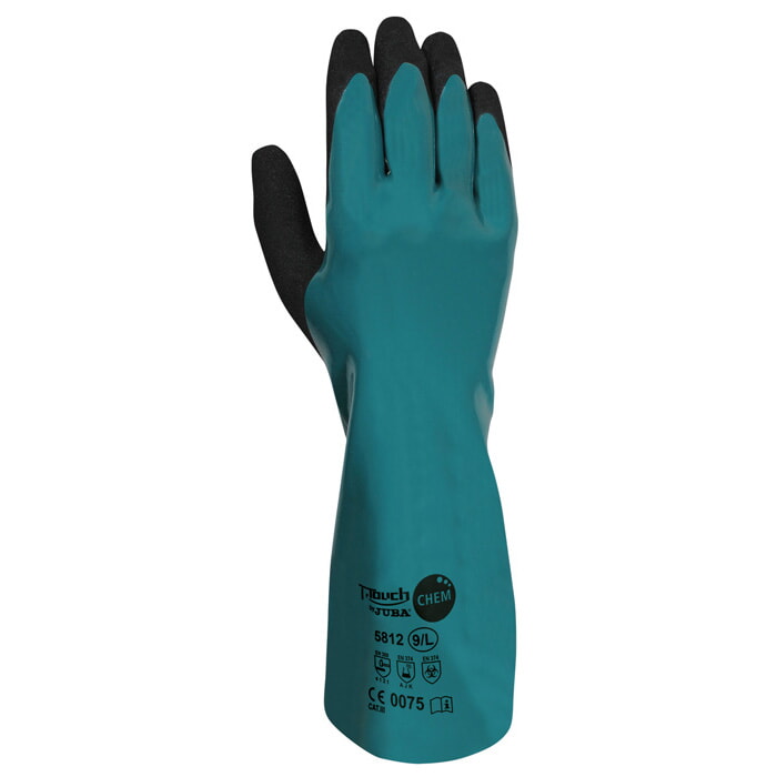 Guantelete con Soporte de Nylon y Doble Recubrimiento Bipolimero. Talla 9