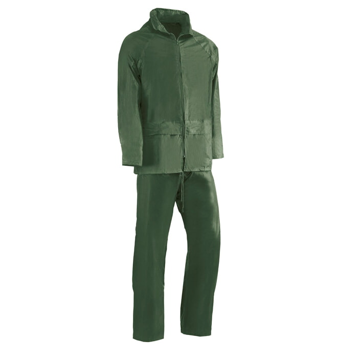 Traje de Agua Nylon 100% S/Soporte de P.V.C. 0,18 Mm. Color Verde. Be Green. Talla M