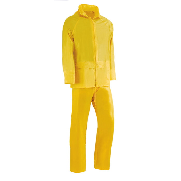 Traje de Agua Nylon 100% S/Soporte de P.V.C. 0,18 Mm. Color Amarillo. Be Green. Talla S