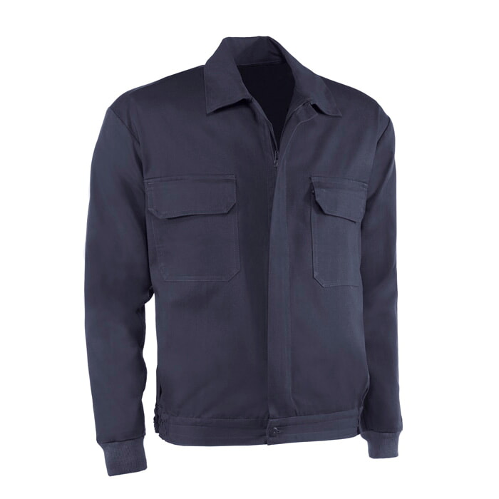 Chaqueta Poliester/Algodón. Color Marino. Talla 6