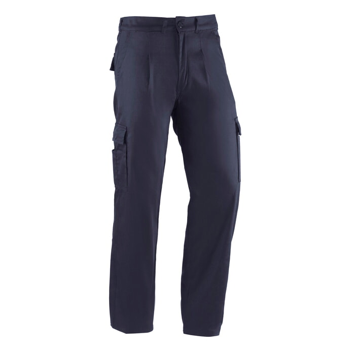 Pantalón Multibolsillos Algodón Tejido 220Gr. Color Marino. Talla 52
