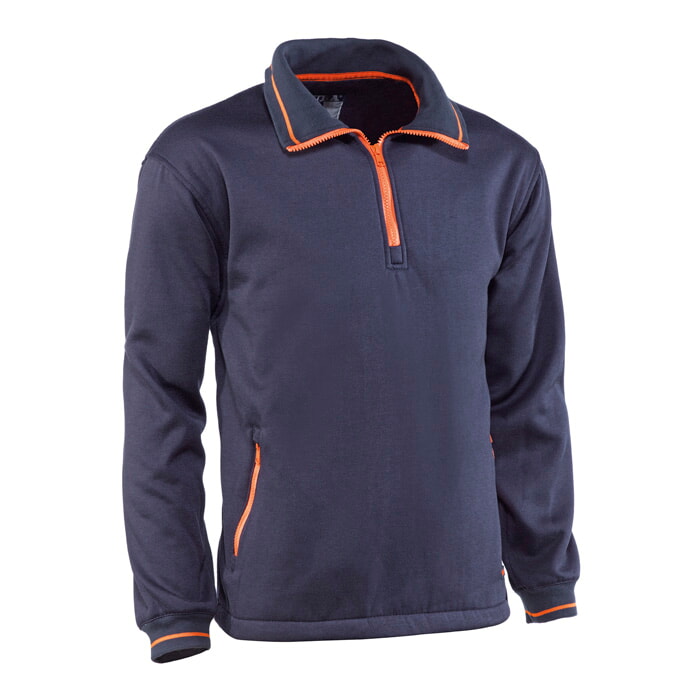 "Splendor" Jersey Forro Polar 100% Poliester de 280 Grms. Color Azul Marino. Talla M
