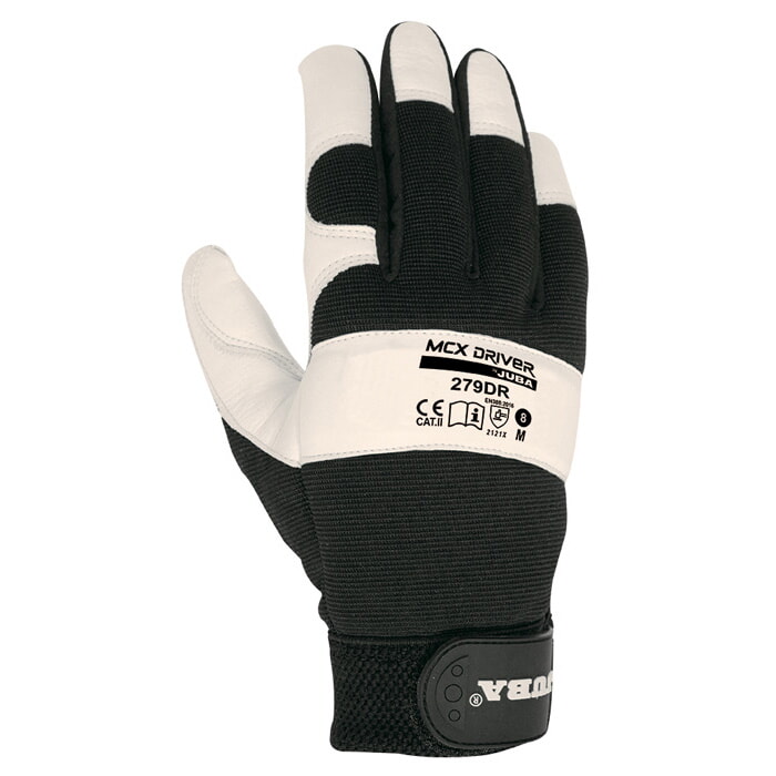 Guante Mecanix® Driver de Cuero Flor con Elastano. Talla 8