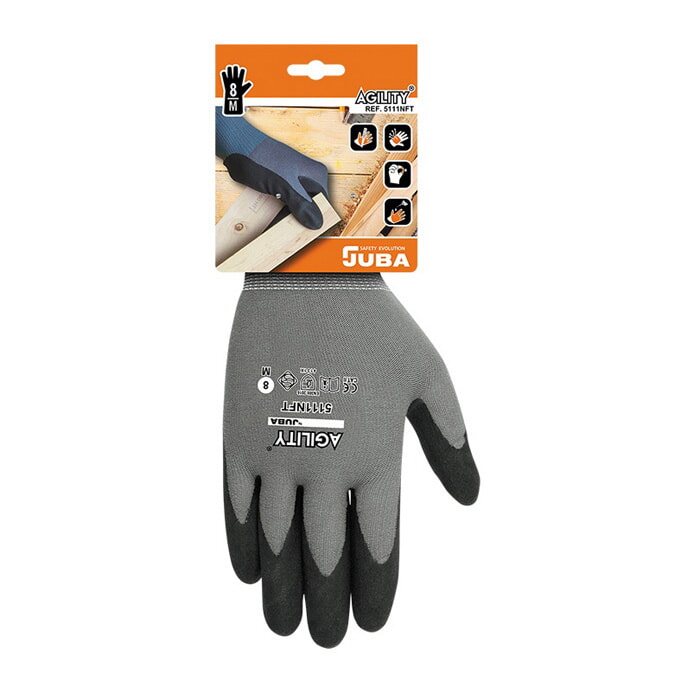 "Agility®" Guante Nylon®+Elastano Recubierto de Nitrilo Foam en Palma. Talla 7