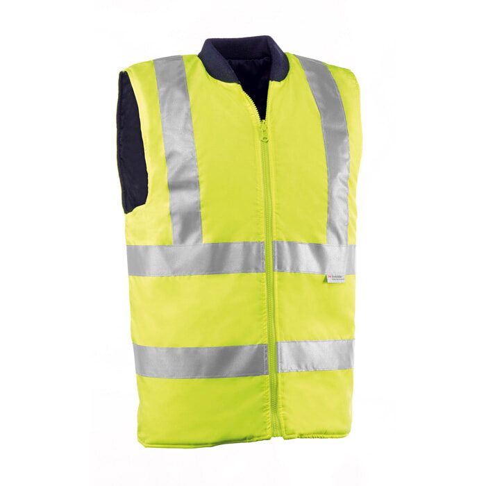 Chaleco Alta Visibilidad Reversible. Bandas 3M. Talla S