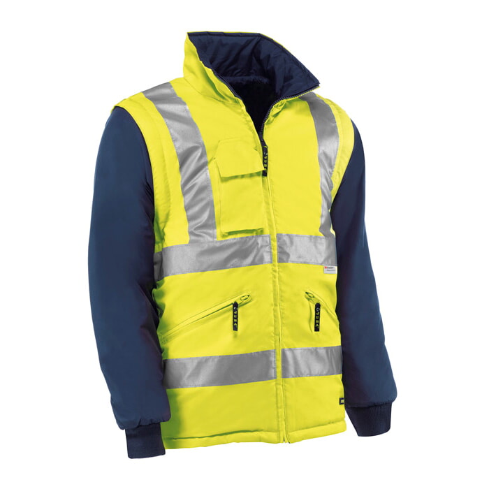 Cazadora Alta Visibilidad 3X1. Color Amarillo/Marino. Talla XXL