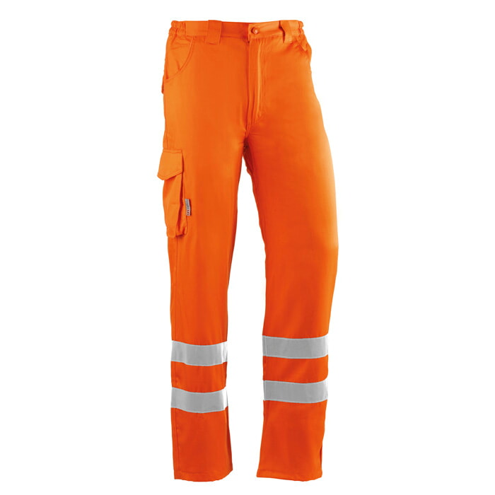 Pantalón Poliester/Algodón de 240 Grms. Color Naranja. Talla S