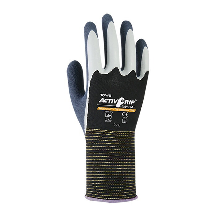 Guante de Nylon con Doble Recubrimiento de Latex Microfinish. Talla 10