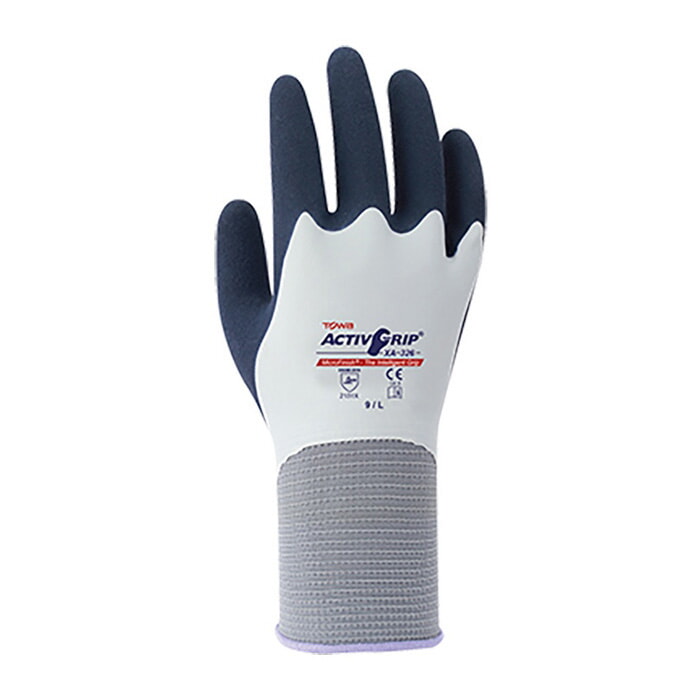 Guante de Nylon con Doble Recubrimiento en su Totalidad de Látex Microfinish®. Talla 10