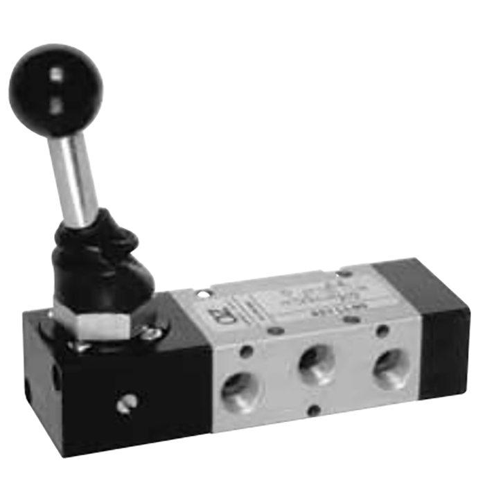 Válvula manual palanca 90º 
5/2 - 1/8” Biestable