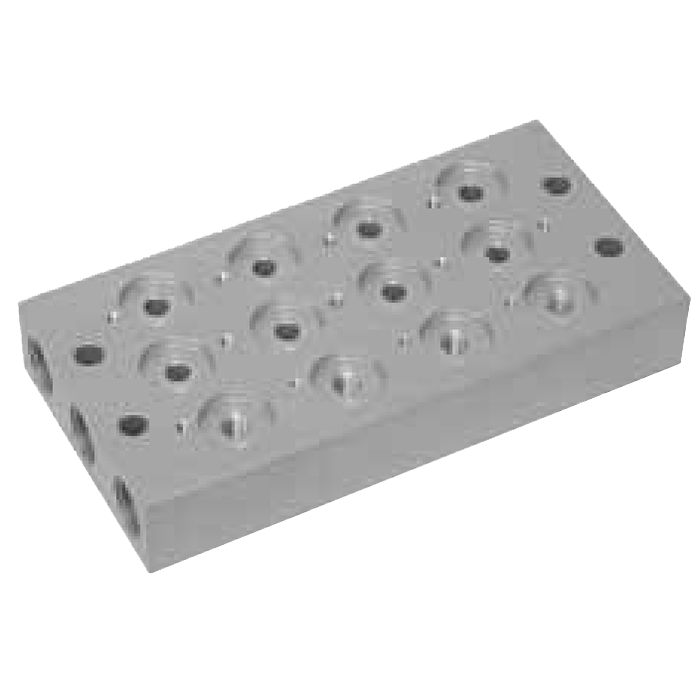 Placa base 4 Válv. 1/8