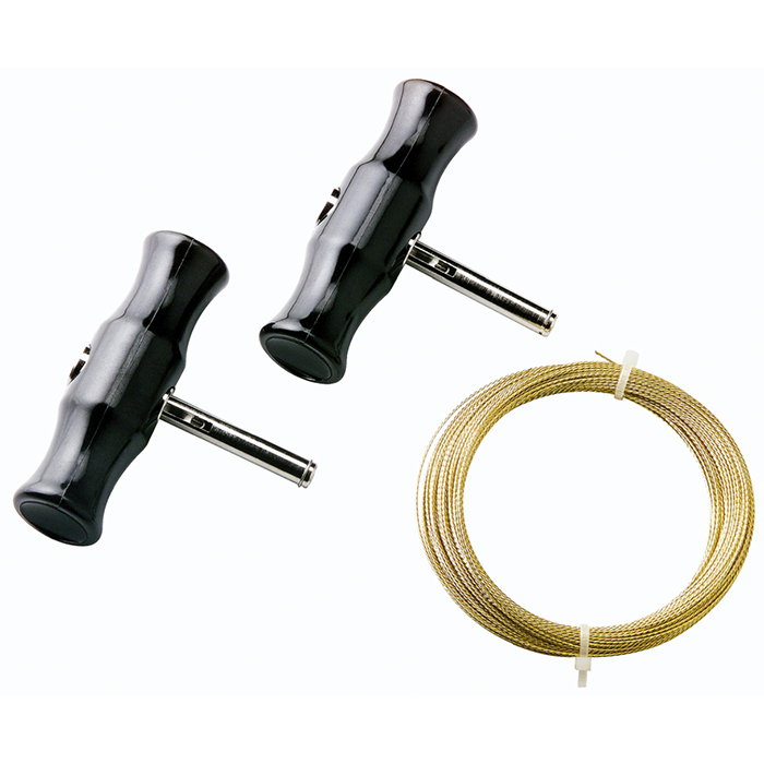 1 par de mangos con 22 m de alambre retorcido 1stk