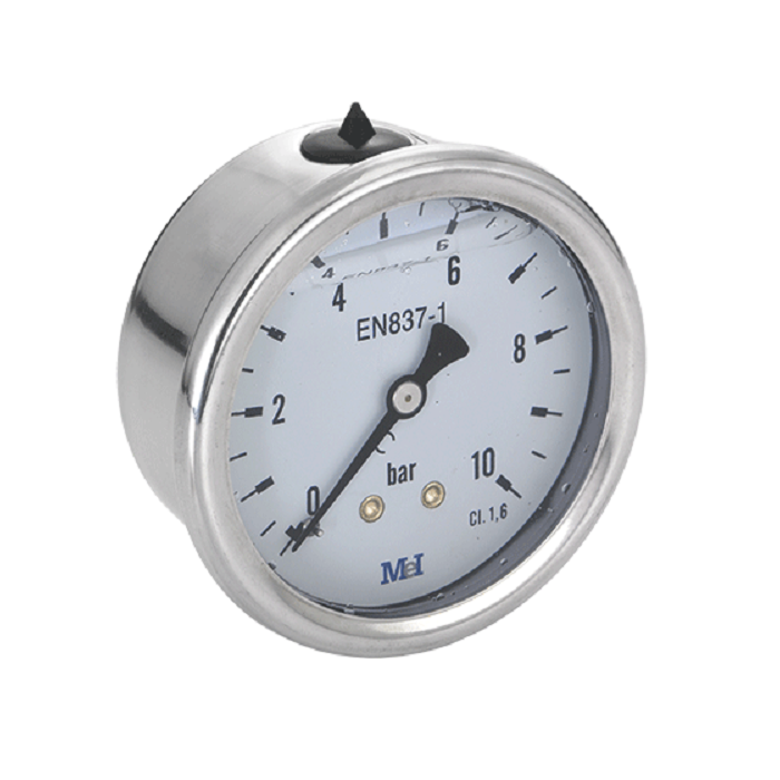 Manómetro glicerina Cl.1,6 63Ø Post. 1/4 0 a 160 bar