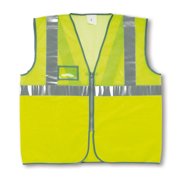 Chaleco Malla Cremallera Amarillo Fluo Talla XL