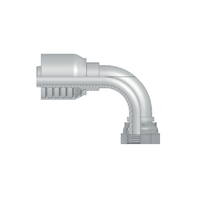 Hembra Giratoria Codo 90 1 1/4 Tubo 1 1/4 BSP