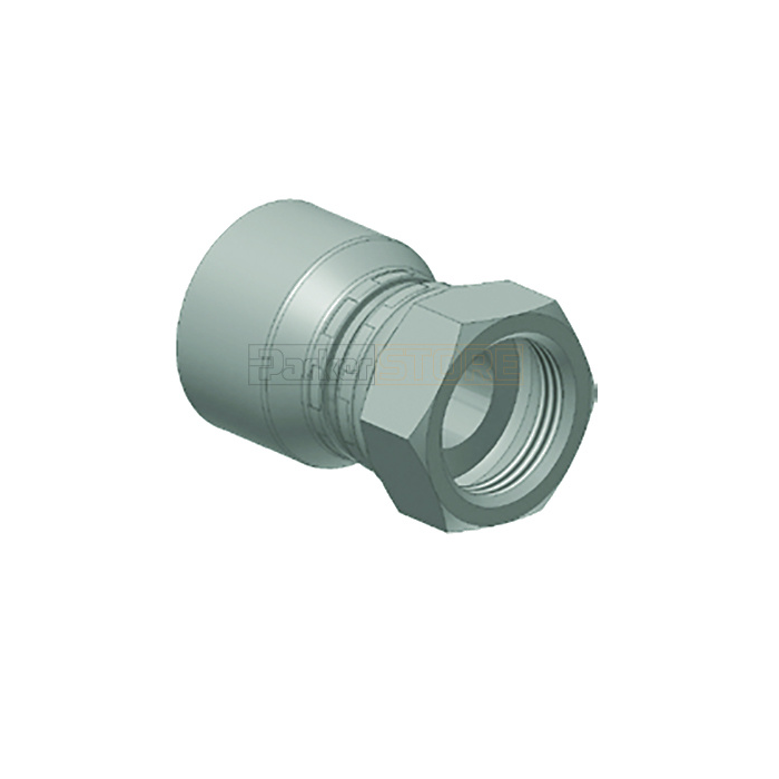 Hembra Giratoria Asiento plano Recto 1/4 Tubo 1/4 BSP