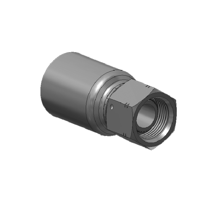 Hembra Giratoria Tórica Recto 3/4 Tubo 3/4 BSP