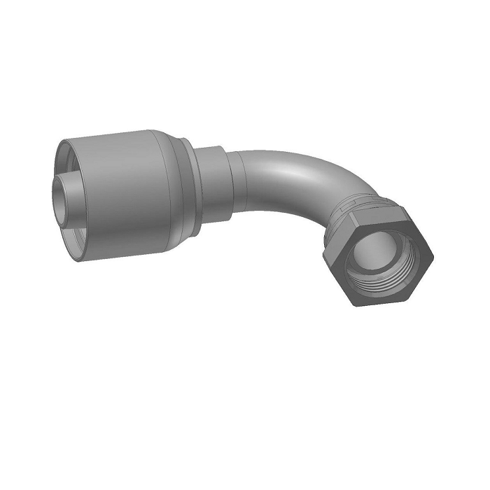 Hembra Giratoria Tórica Recto 3/4 Tubo 3/4 BSP