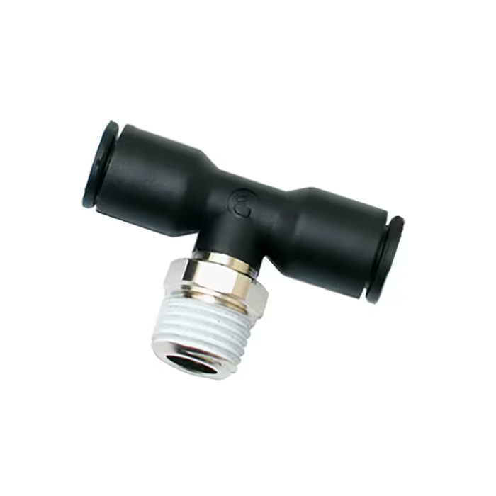 Te rosca macho central BSPT 12 mm (O.D.) R 1/4