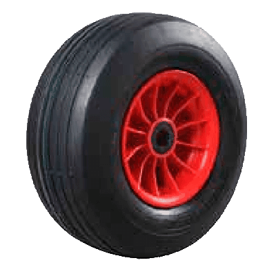 Rueda Completa 4.00-4 diámetro 300mm con casquillo Nylon 20x75