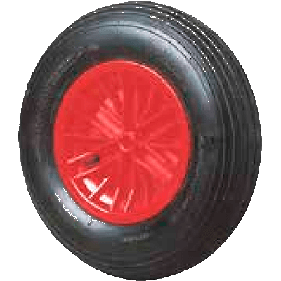 Rueda Completa 4.00-8 4PR con casquillo Nylon 25x75