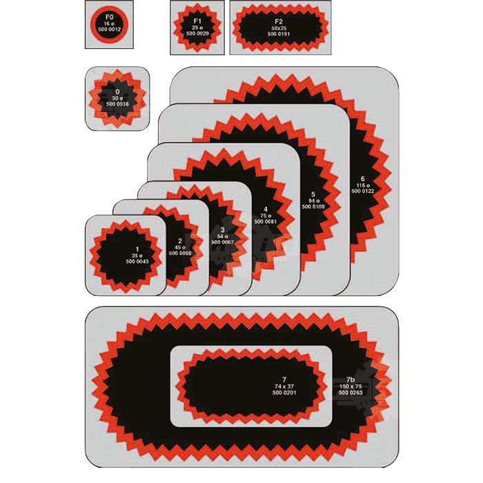 Parche Camara Nº5 94mm 1ud (10u Caja)