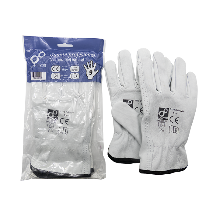 Guante de Piel T-10 Blister