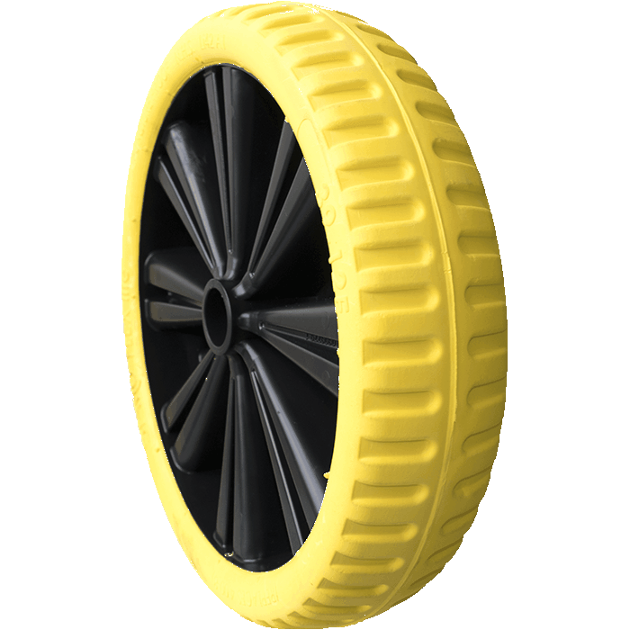 Rueda completa con llanta de plástico 4.00-8 (39-12E) Flex Lite ST18